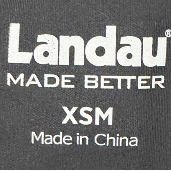 LANDAU Scrub Top Womens Size XSM Brown Black Floral Print - Picture 3 of 3